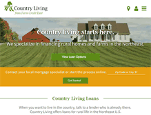 Tablet Screenshot of countrylivingloans.com
